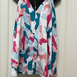 Colorful Abstract Print Tank Top